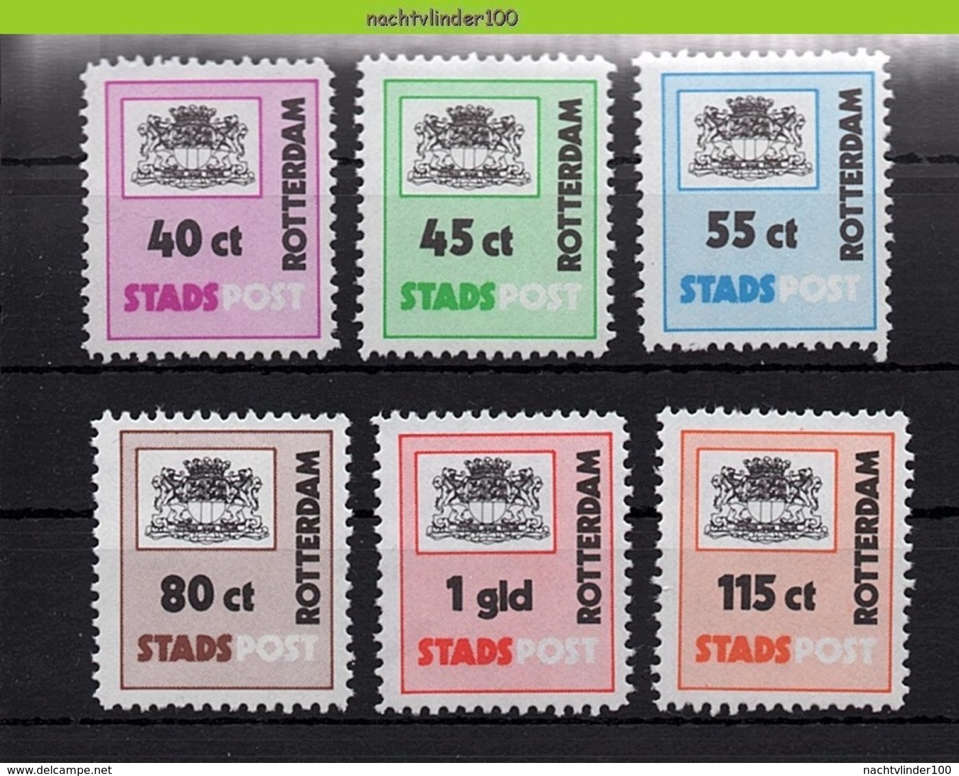 Mcx130 STADSPOST GEMEENTEWAPEN 10017 LOCAL POST ROTTERDAM NEDERLAND 1984 PF/MNH - Andere & Zonder Classificatie