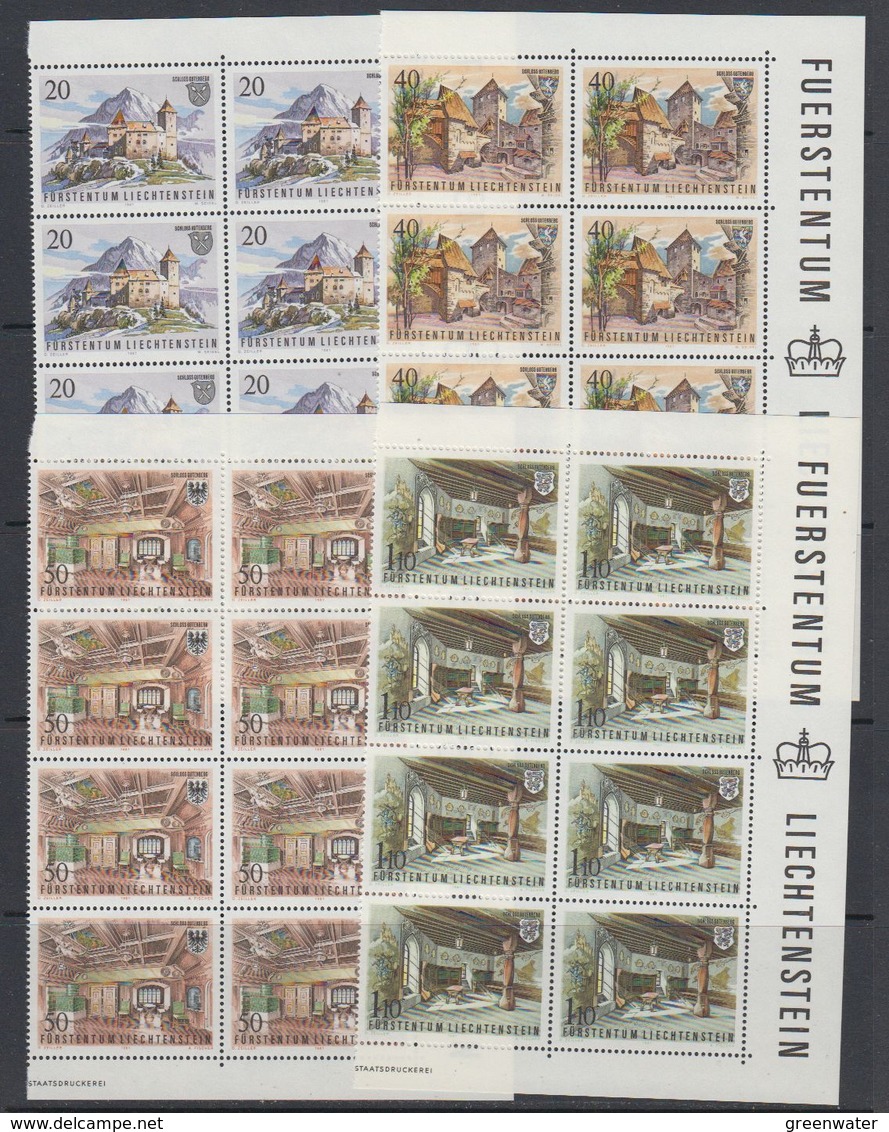 Liechtenstein 1981 Burg Gutenberg 4v 8x ** Mnh (43512D) - Ongebruikt