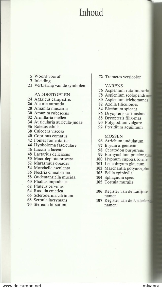 COURANTE PADDESTOELEN VARENS EN MOSSEN ( PILZE CHAMPIGNONS ZWAMMEN FUNGI FUNGHI ) CERA  1991 - Other & Unclassified