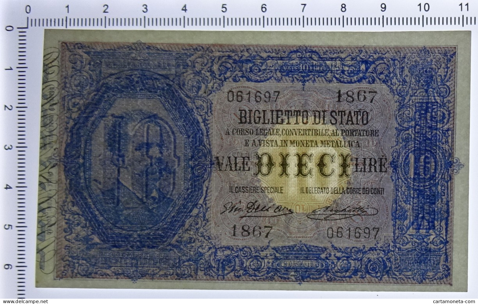 10 LIRE BIGLIETTO DI STATO EFFIGE UMBERTO I 10/04/1915 SUP+ - Andere