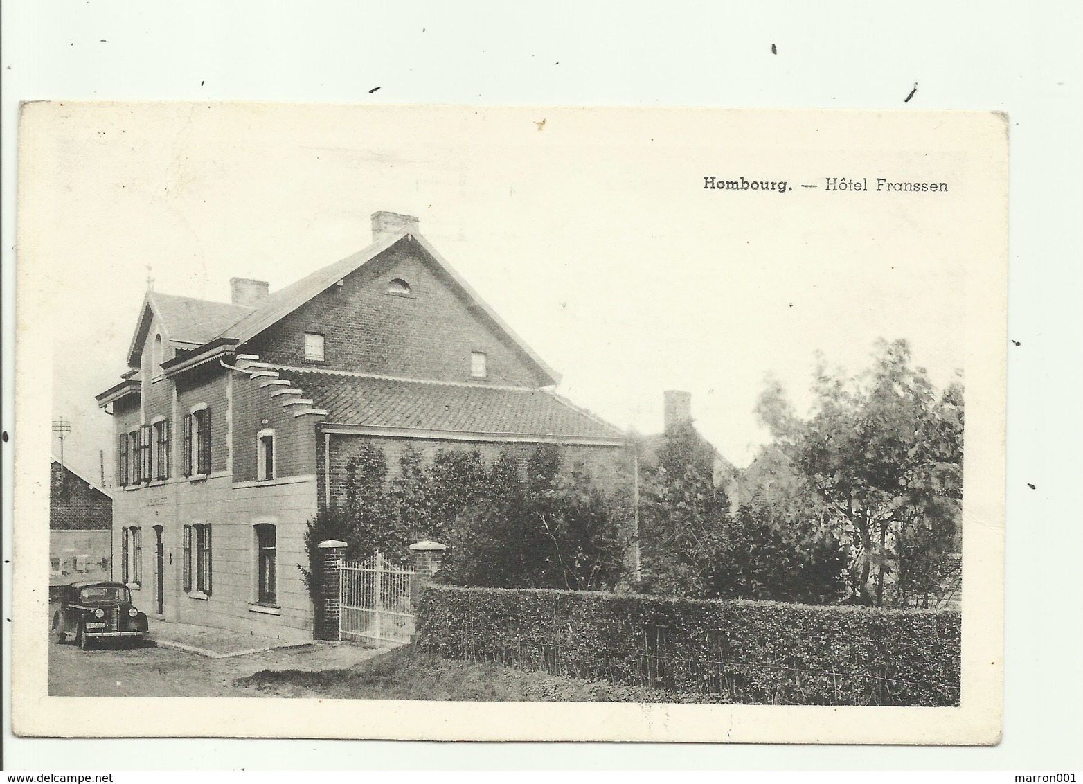 Hombourg - Hotel Fransen - Verzonden - Autres & Non Classés