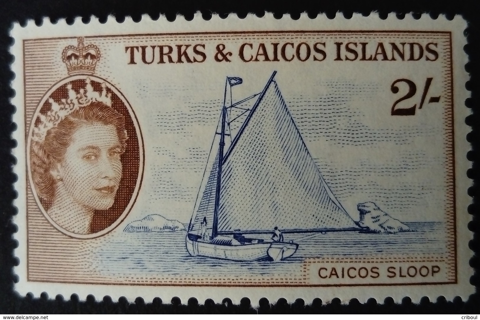 Turks Et Caicos 1957 Bateau Boat Yvert 174 ** MNH - Turks & Caicos