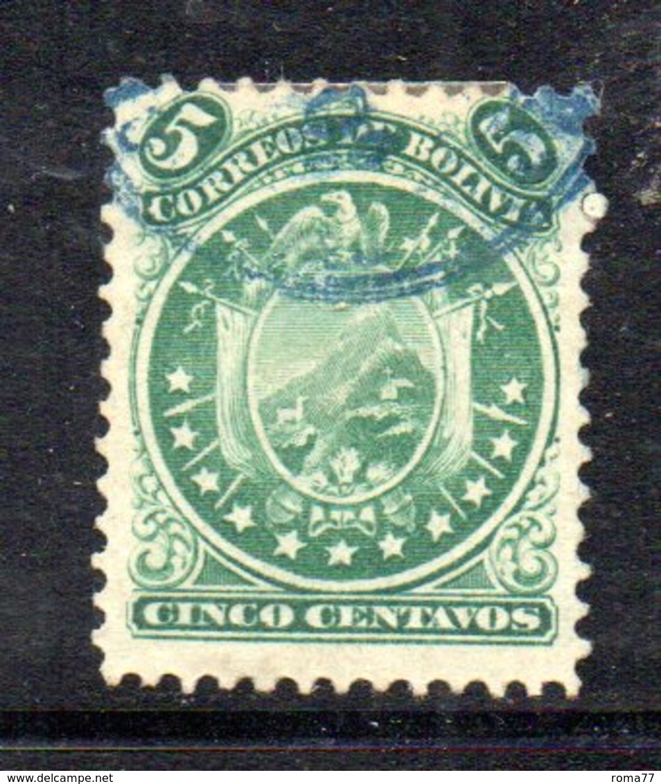 APR1794 - BOLIVIA 1871 , Yvert N. 14  Usato - Bolivia