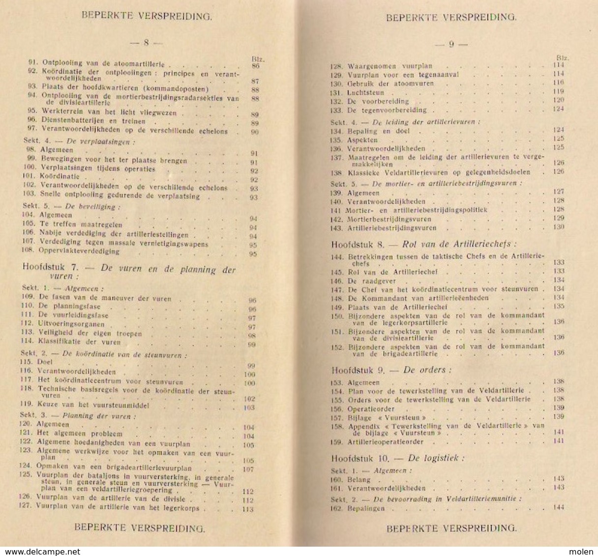 VOORSCHRIFT OVER HET TAKTISCH GEBRUIK VAN DE VELDARTILLERIE 234blz ©1962 LANDMACHT ARTILLERIE MILITAIR ANTIQUARIAAT Z396 - Documents