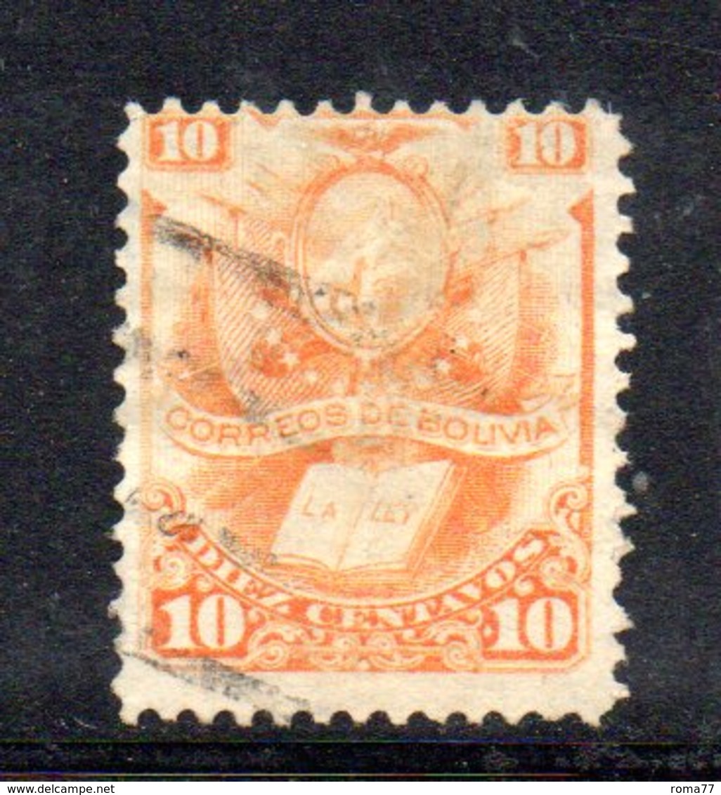 APR1801 - BOLIVIA 1871 , Yvert N. 17 Usato - Bolivia