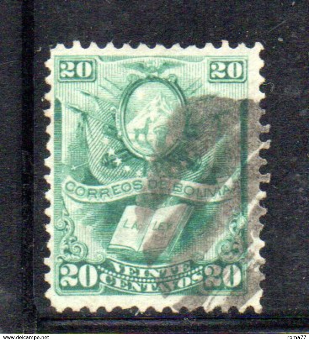 APR1807 - BOLIVIA 1878 , Yvert N. 21 Usato - Bolivia