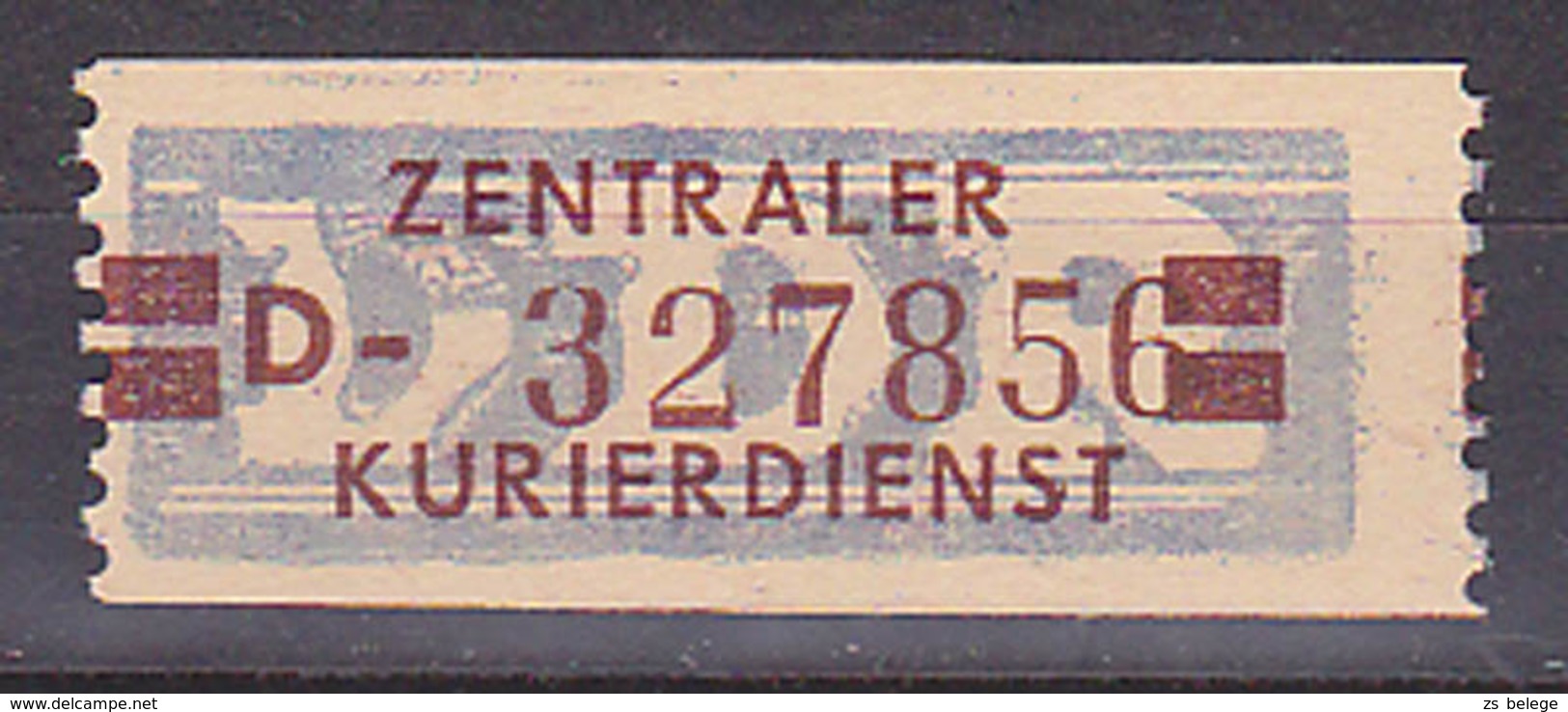 Germany East ZKD 21D Billett Postfrisch Unused, Postfrisch Originalgummi, Wertstreifen 20 Pfg. - Autres & Non Classés
