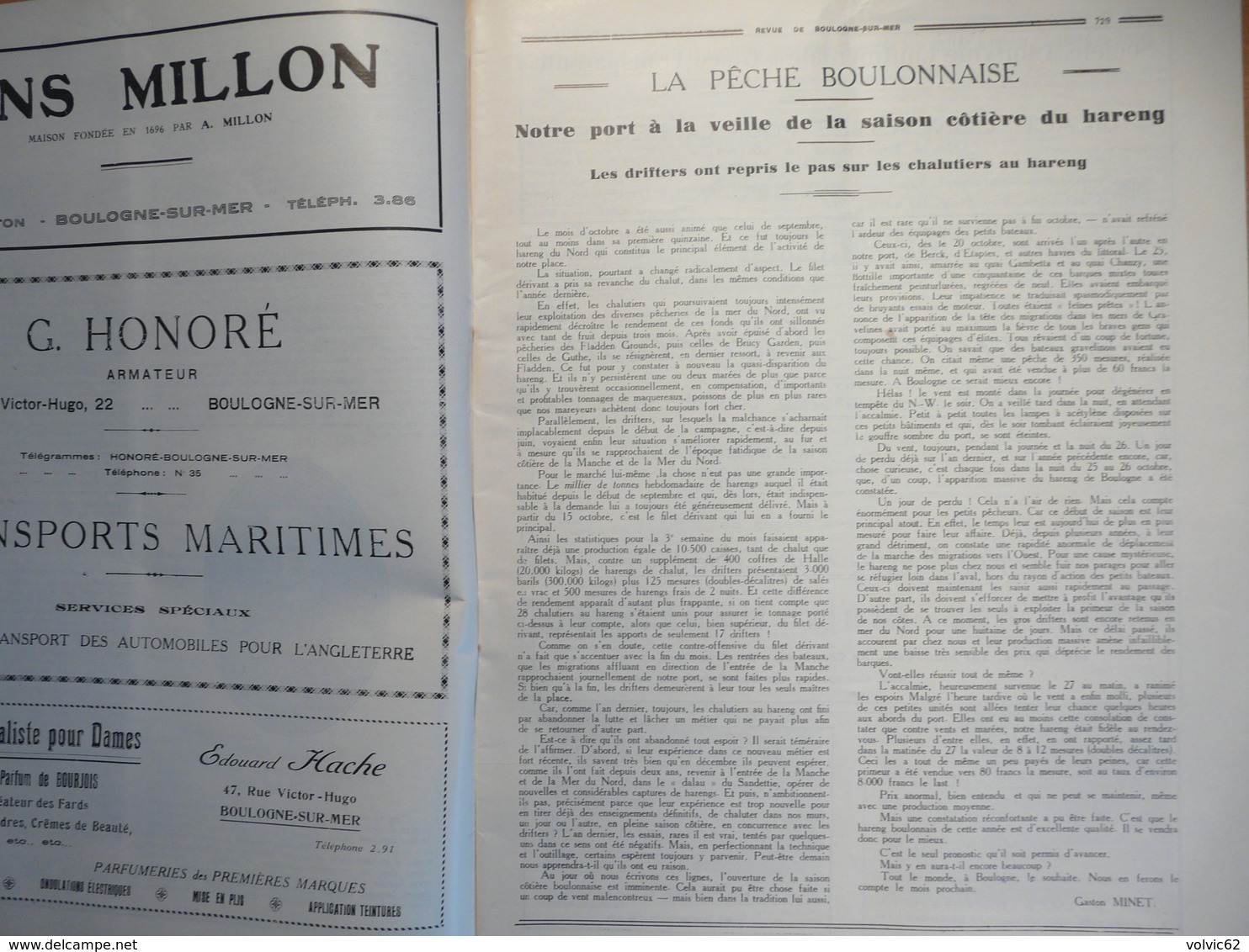 Revue De Boulogne Sur Mer 57 1930 Port Ville Pêche Jacques François Henry Bréquerecque Capécure Casanova Scoutisme R-101 - 1900 - 1949