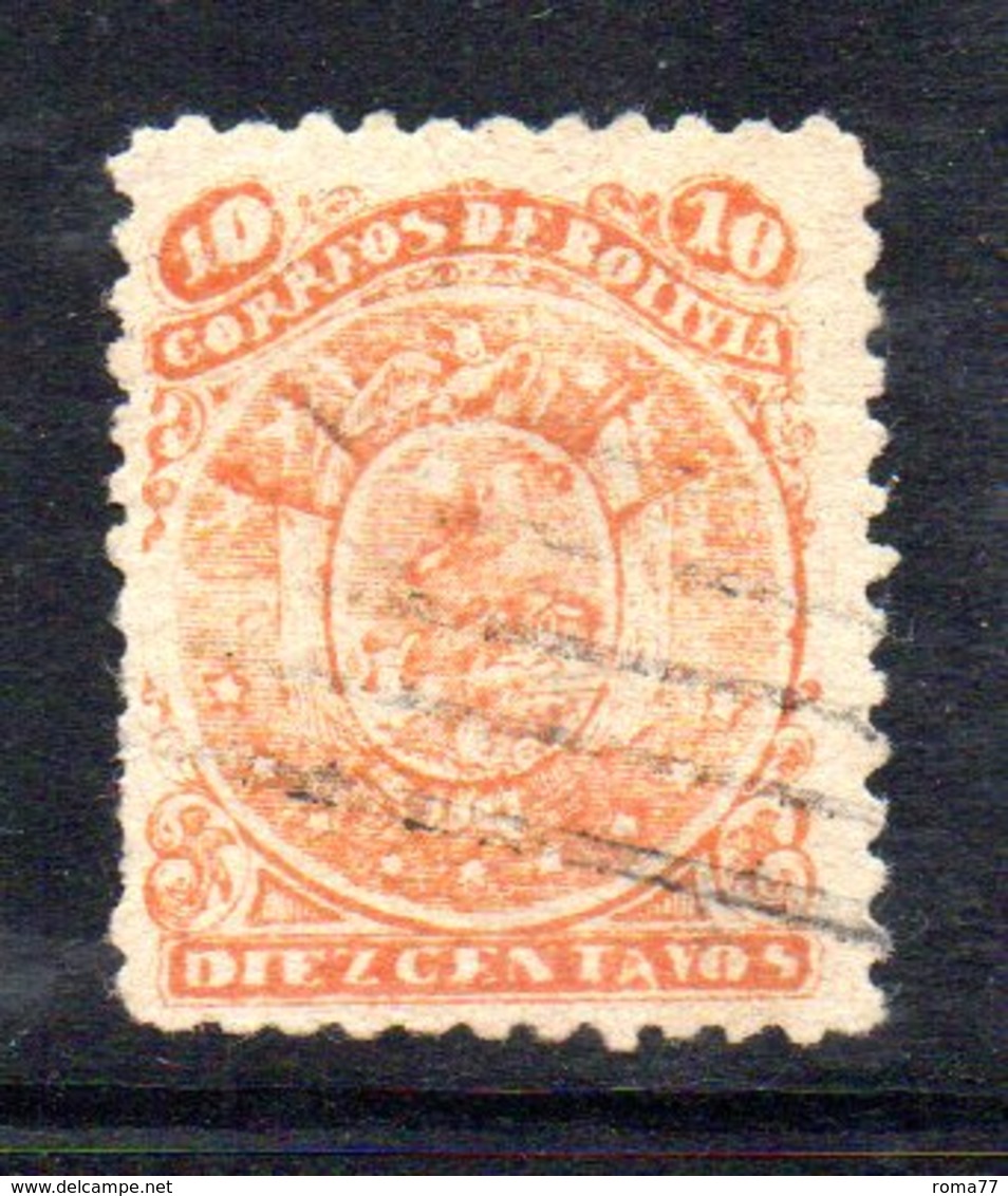 APR1813 - BOLIVIA 1890 , Yvert N. 30 Usato - Bolivia
