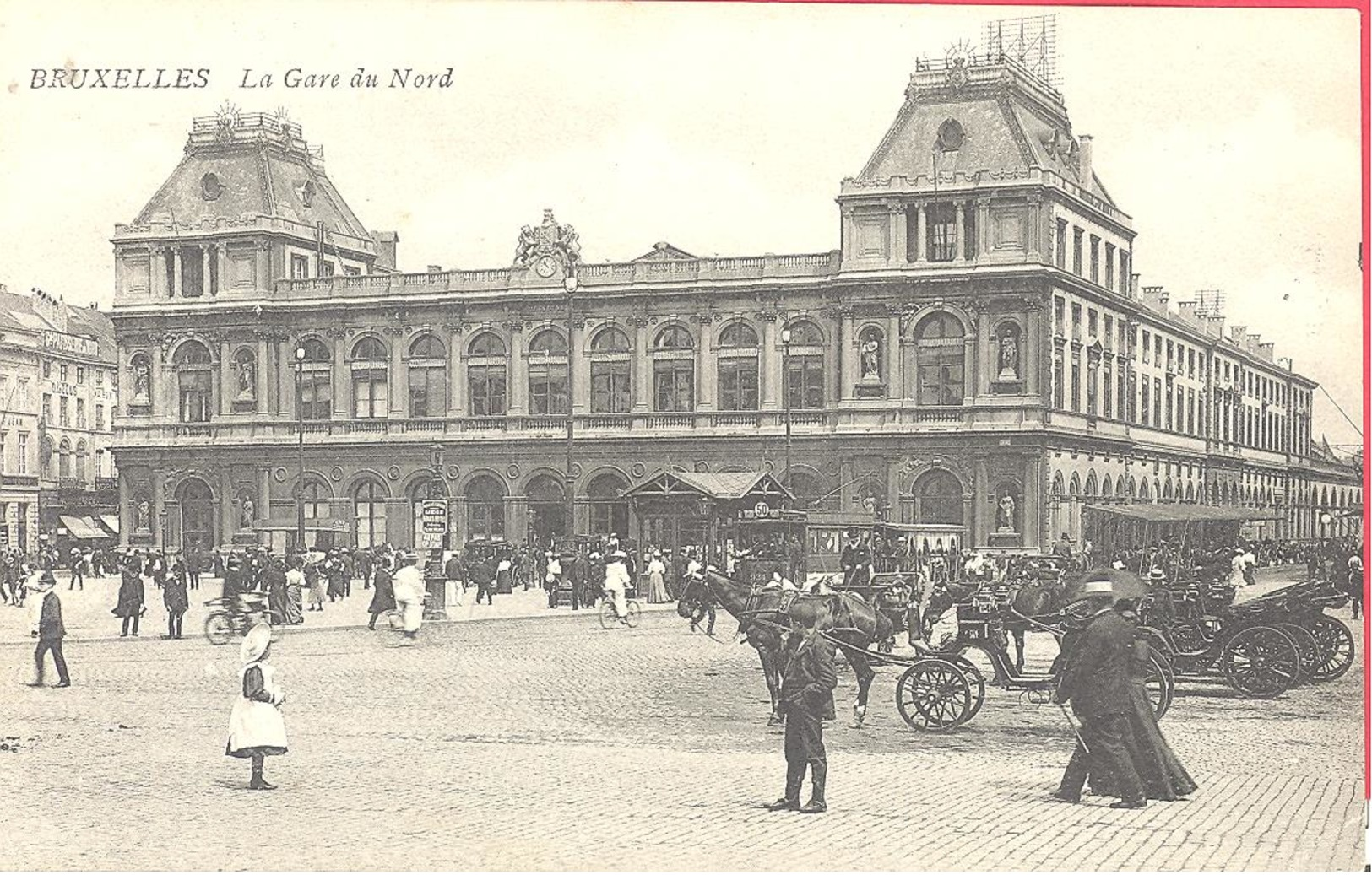 Bruxelles  La Gare Du Nord Um 1910 - Schienenverkehr - Bahnhöfe