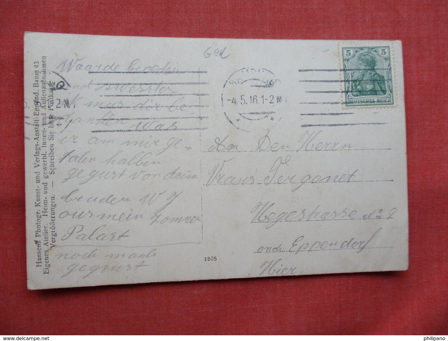 Rppc Men In Hospital With Nurses       Stamp   & Cancel  Ref  3483 - To Identify