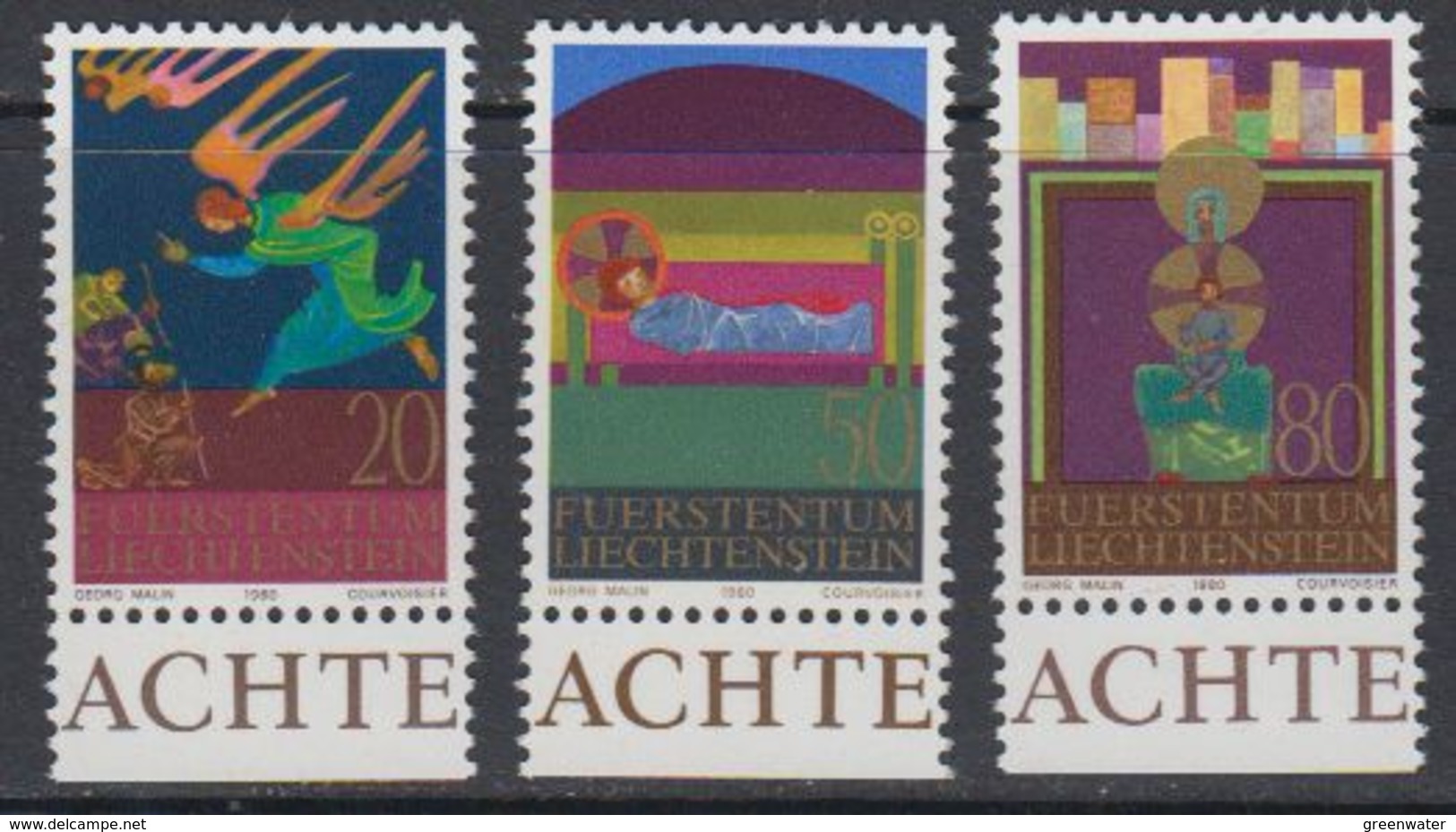 Liechtenstein 1980 Christmas / Weihnachten 3v ** Mnh (43515) - Ongebruikt