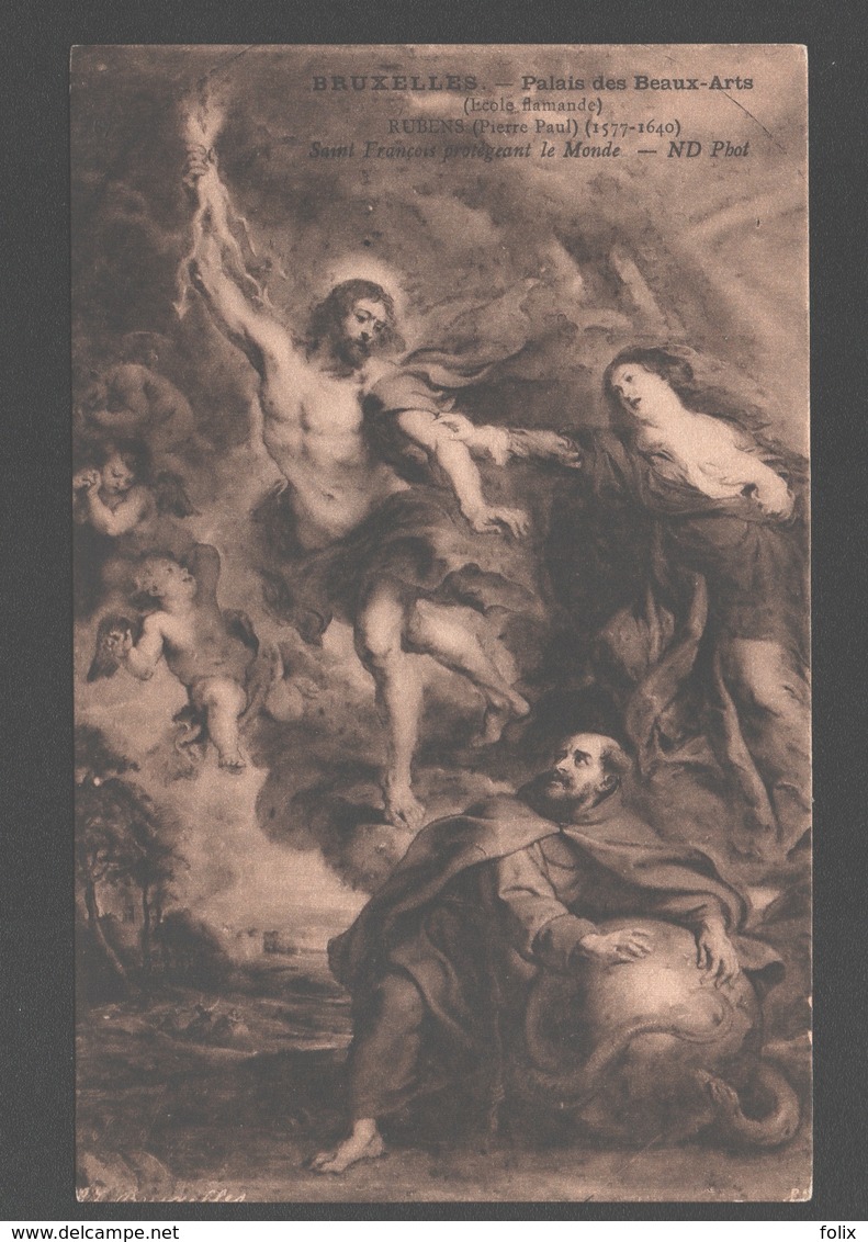 Rubens - Saint François Protégeant Le Monde - Musée Des Beaux-Arts Bruxelles - Peintures & Tableaux