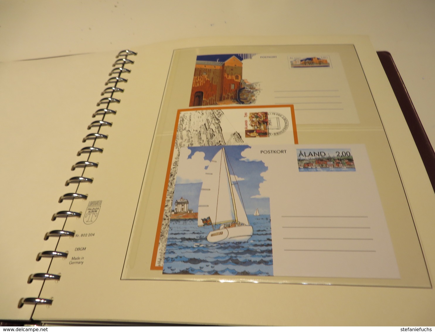 ALAND. 1984  bis  2002  Posten  o /  ** /   MARKEN  und. BELEGE. auf. LINDNER - T - VORDRUCK  im. BINDER