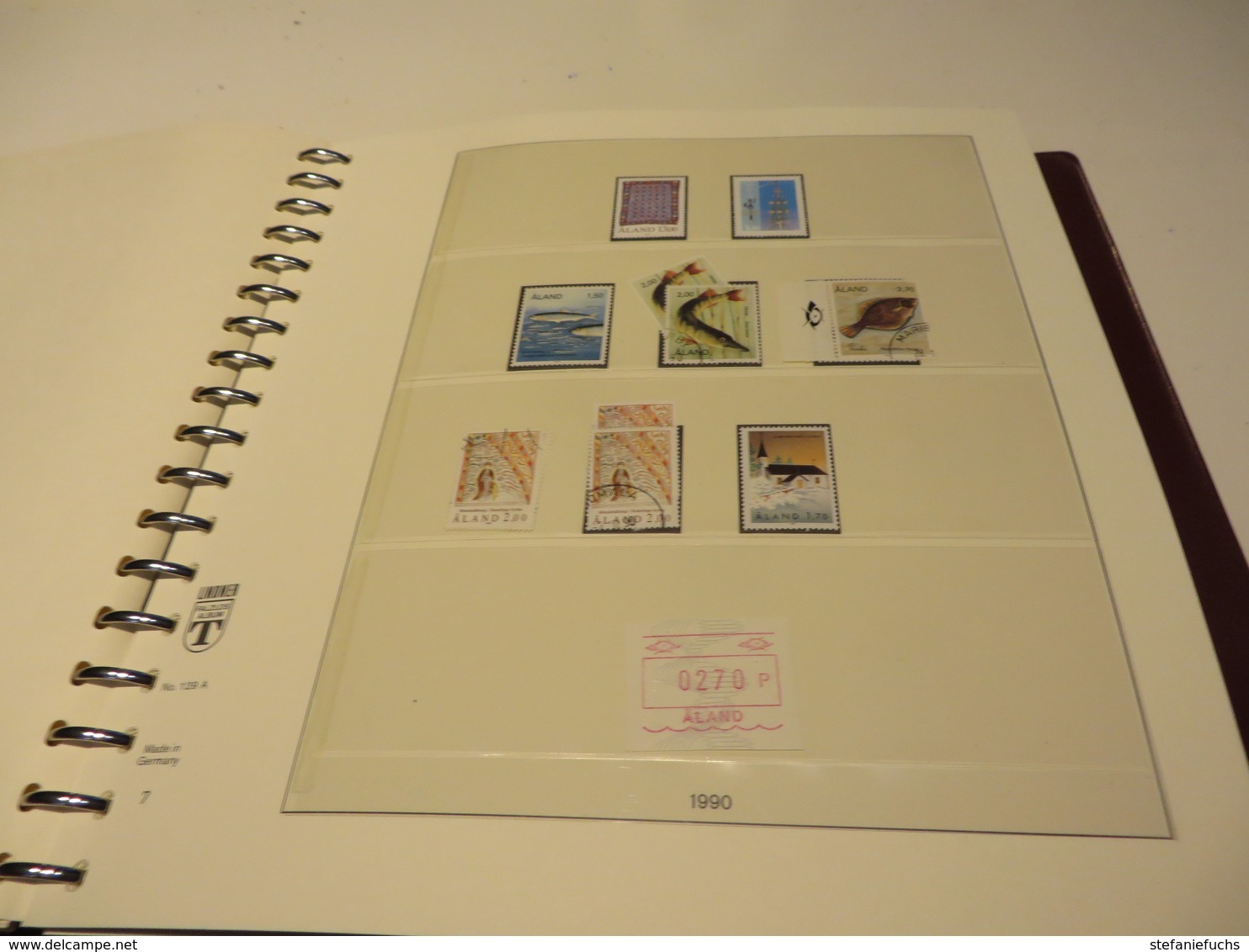 ALAND. 1984  bis  2002  Posten  o /  ** /   MARKEN  und. BELEGE. auf. LINDNER - T - VORDRUCK  im. BINDER