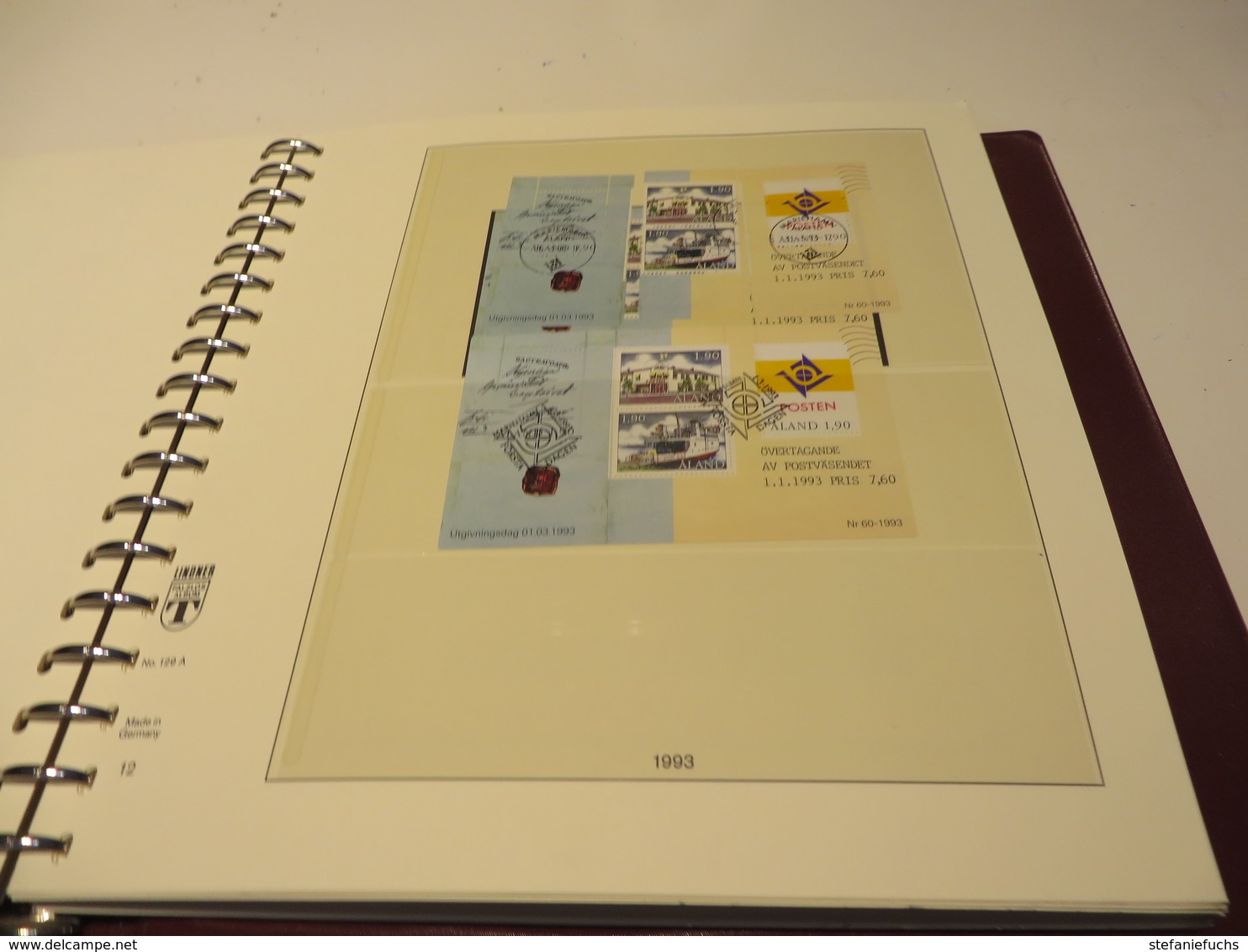 ALAND. 1984  bis  2002  Posten  o /  ** /   MARKEN  und. BELEGE. auf. LINDNER - T - VORDRUCK  im. BINDER