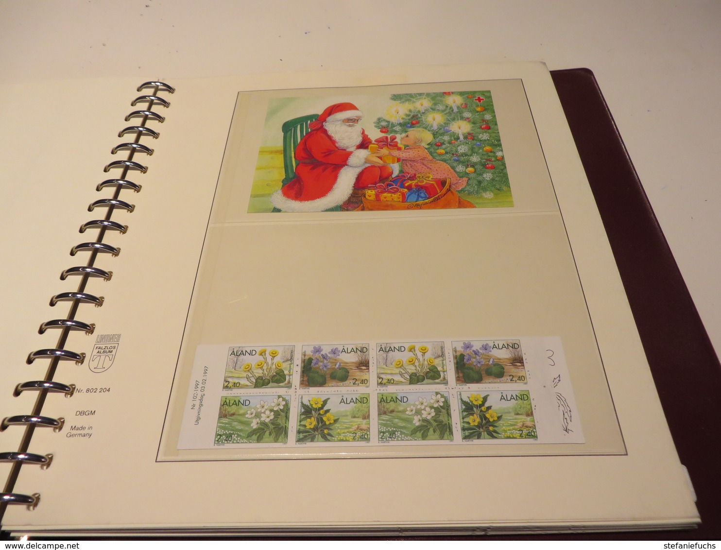 ALAND. 1984  bis  2002  Posten  o /  ** /   MARKEN  und. BELEGE. auf. LINDNER - T - VORDRUCK  im. BINDER