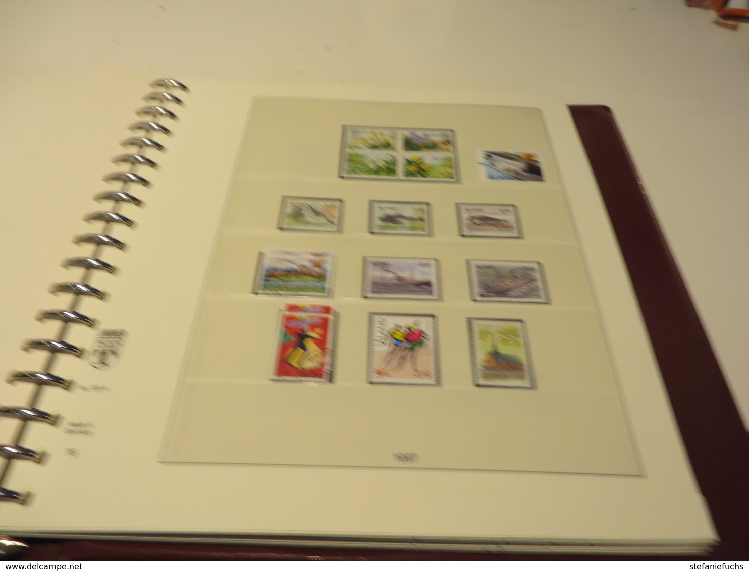 ALAND. 1984  bis  2002  Posten  o /  ** /   MARKEN  und. BELEGE. auf. LINDNER - T - VORDRUCK  im. BINDER