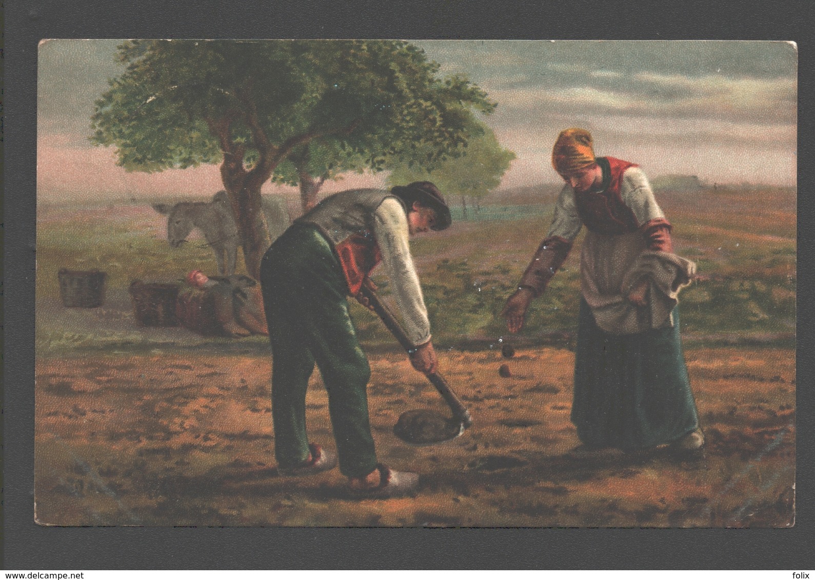 Jean-François Millet - Paysans / Farmers - Peintures & Tableaux