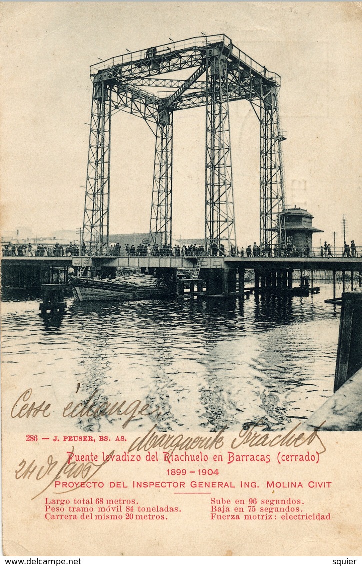 Buenos Aires, Barracas , Puente Levadizo Del Riachuelo - Argentina