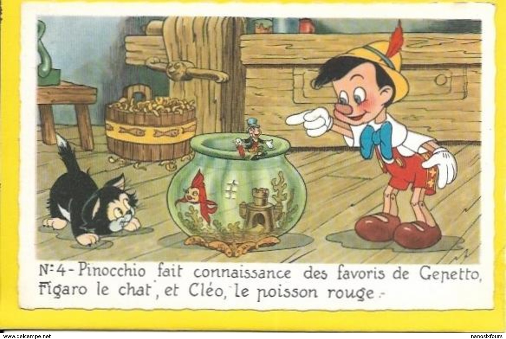 FANTAISIES.  WALT DISNEY. LOT10 CARTES SUR PINOCCHIO - Autres & Non Classés