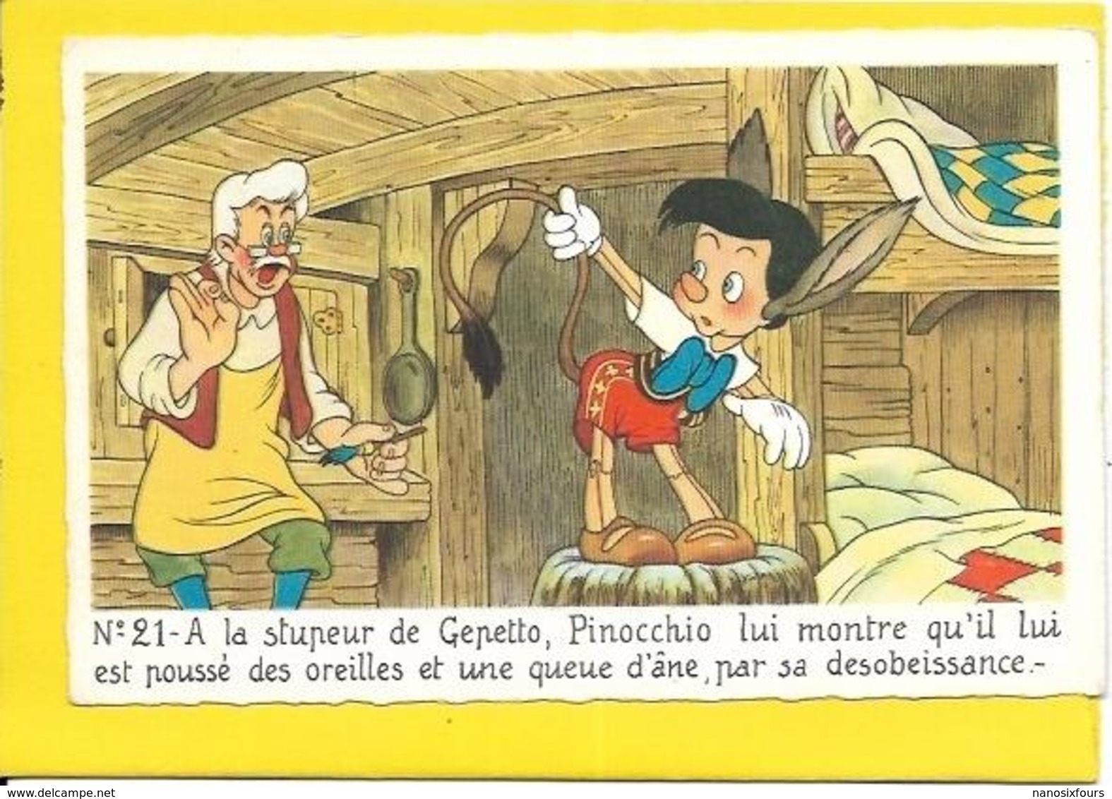 FANTAISIES.  WALT DISNEY. LOT10 CARTES SUR PINOCCHIO