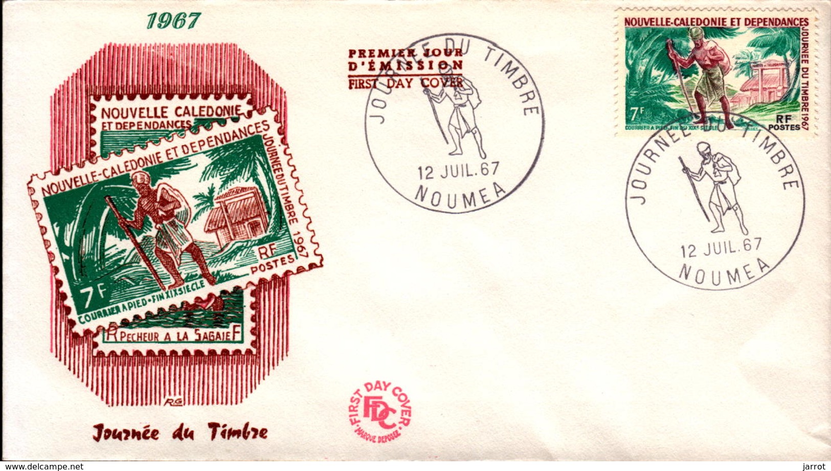 Nouvelle Calédonie FDC N° 340 12 Juillet 1967 - FDC