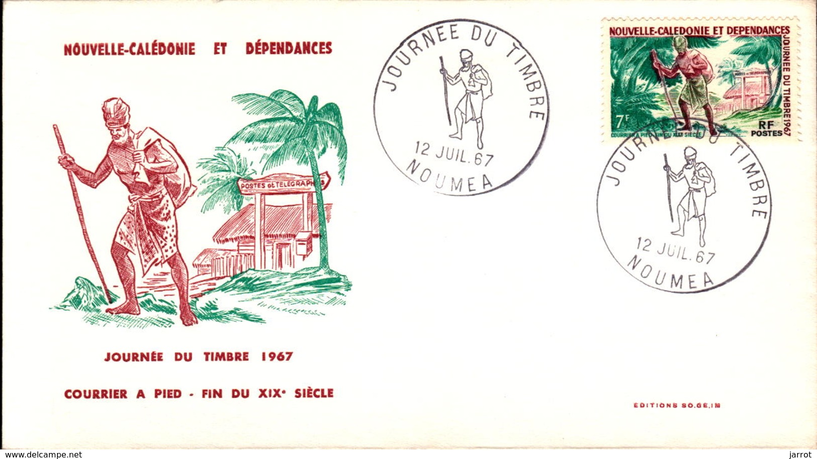 Nouvelle Calédonie FDC N° 340 12 Juillet 1967 - FDC