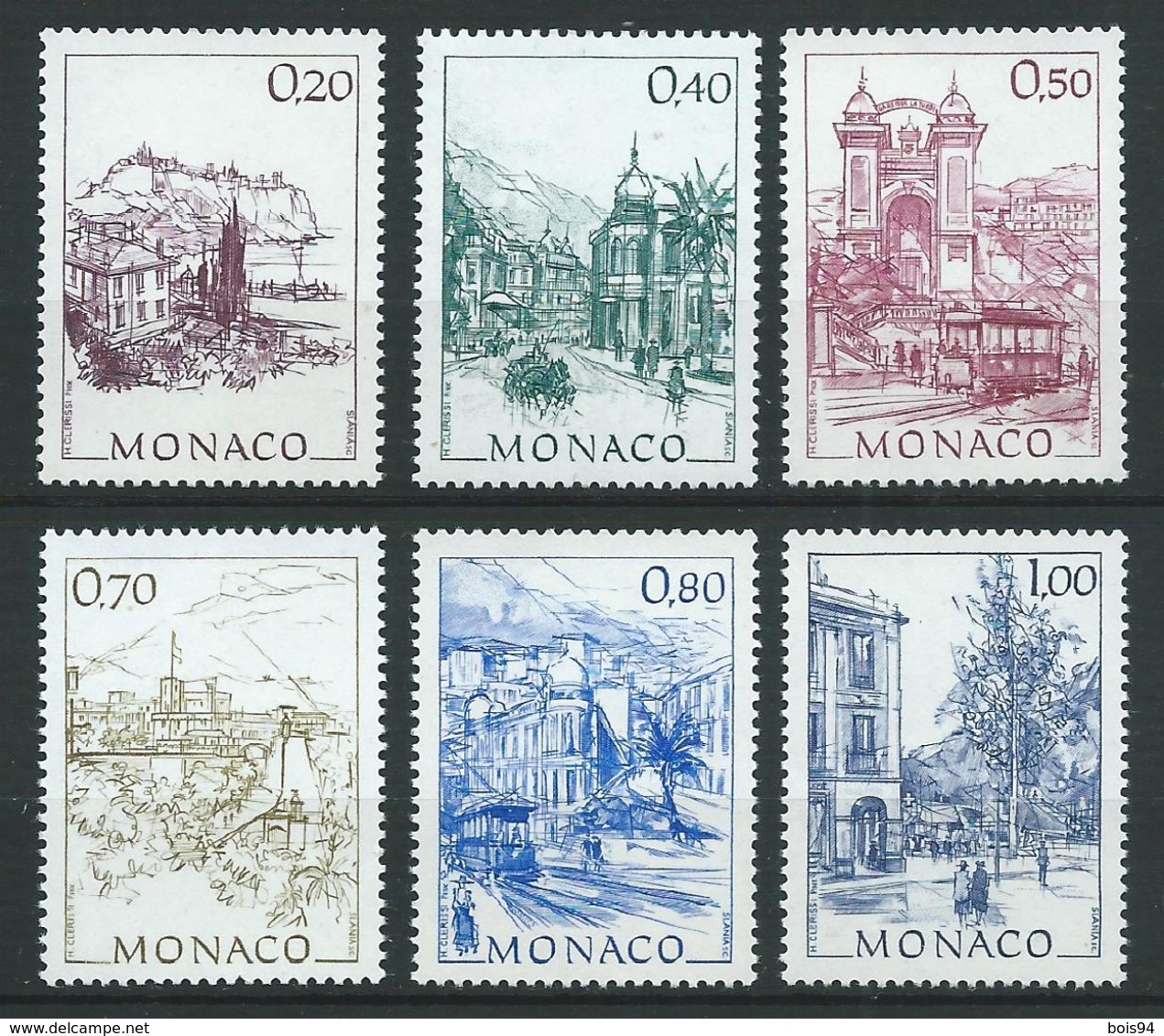 MONACO 1991 . Série N°s 1762 à 1767. Neufs ** (MNH) - Neufs