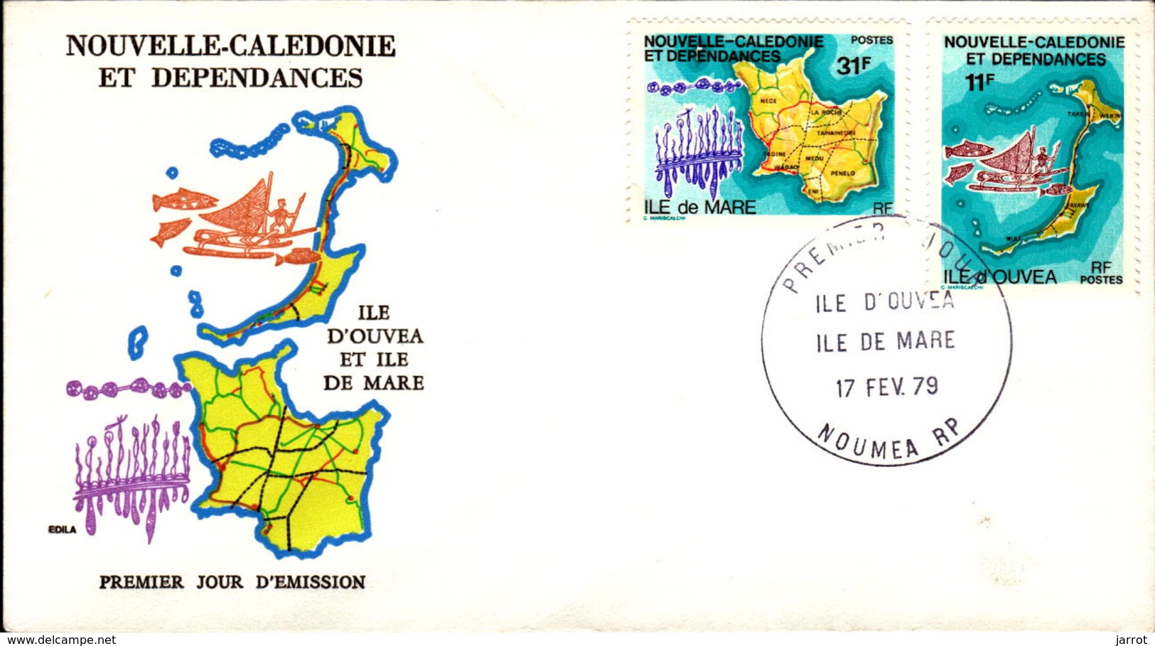 Nouvelle Calédonie FDC N° 426 427 17 Février 1979 - FDC