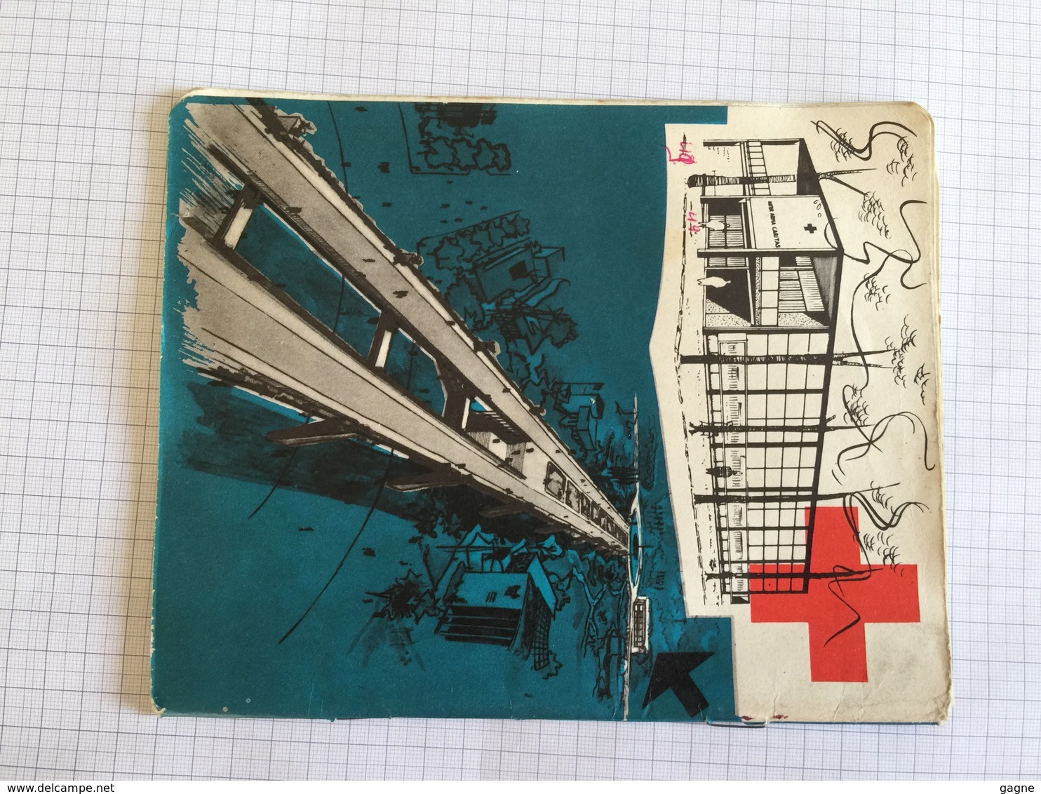 19C -  Cahier De Brouillon Expo 58 Croix Rouge - Non Classés