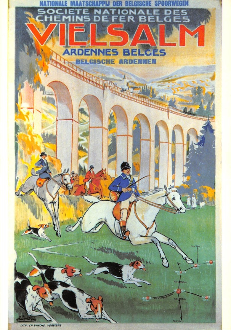 Vielsalm - Reproduction D'affiche Sur Cp - SNCB - Vielsalm