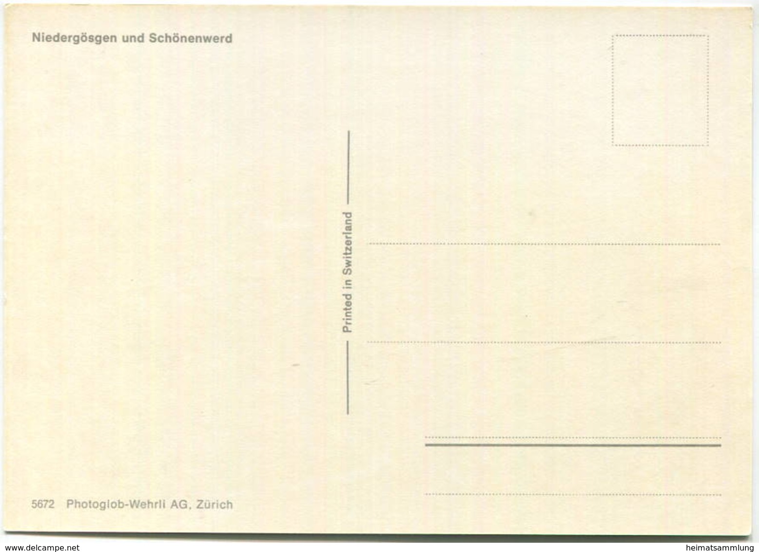 Nieder-Gösgen Und Schönenwerd - Luftaufnahme - AK Grossformat - Verlag Photoglob-Wehrli Zürich - Schönenwerd