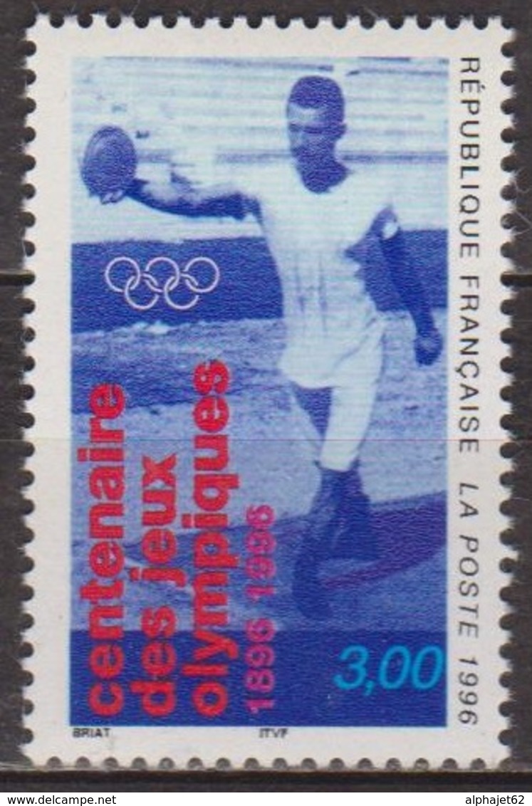 Sport, Athlétisme - FRANCE - Jeux Olympiques: Lancer Du Disque - N°3016 ** - 1996 - Nuovi