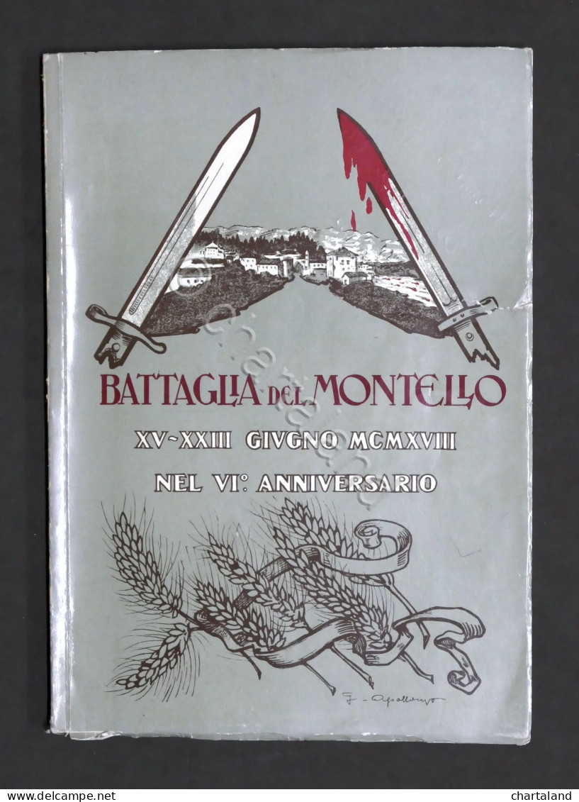 WWI - Battaglia Del Montello 15-23 Giugno 1924 - VI Anniversario - Ed. 1968 - Altri & Non Classificati