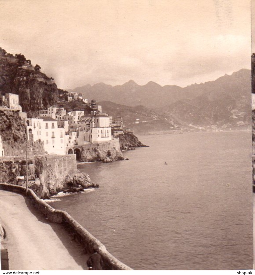 AK-2202/ Atrani Amalfi-Salerno  Italien  Stereofoto V Alois Beer ~ 1900 - Stereo-Photographie