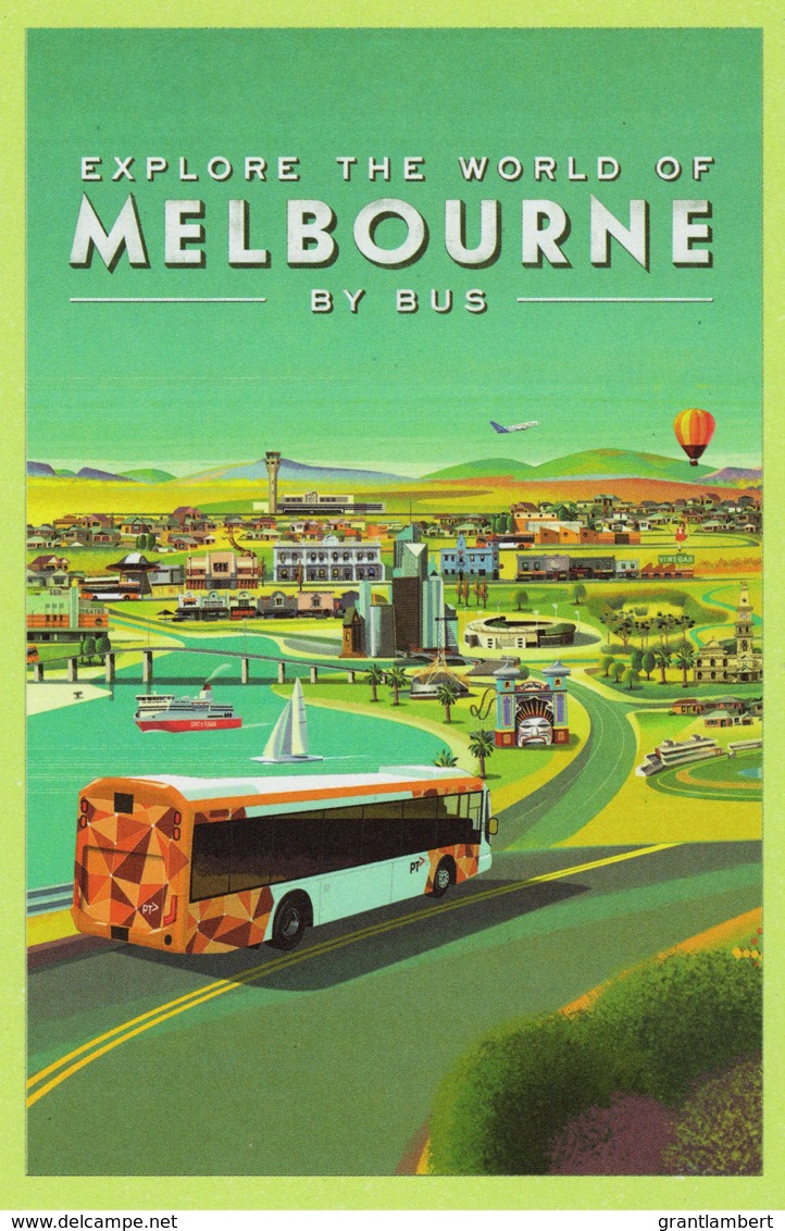 Explore Melbourne By Bus, Victoria - PT Unused - Melbourne