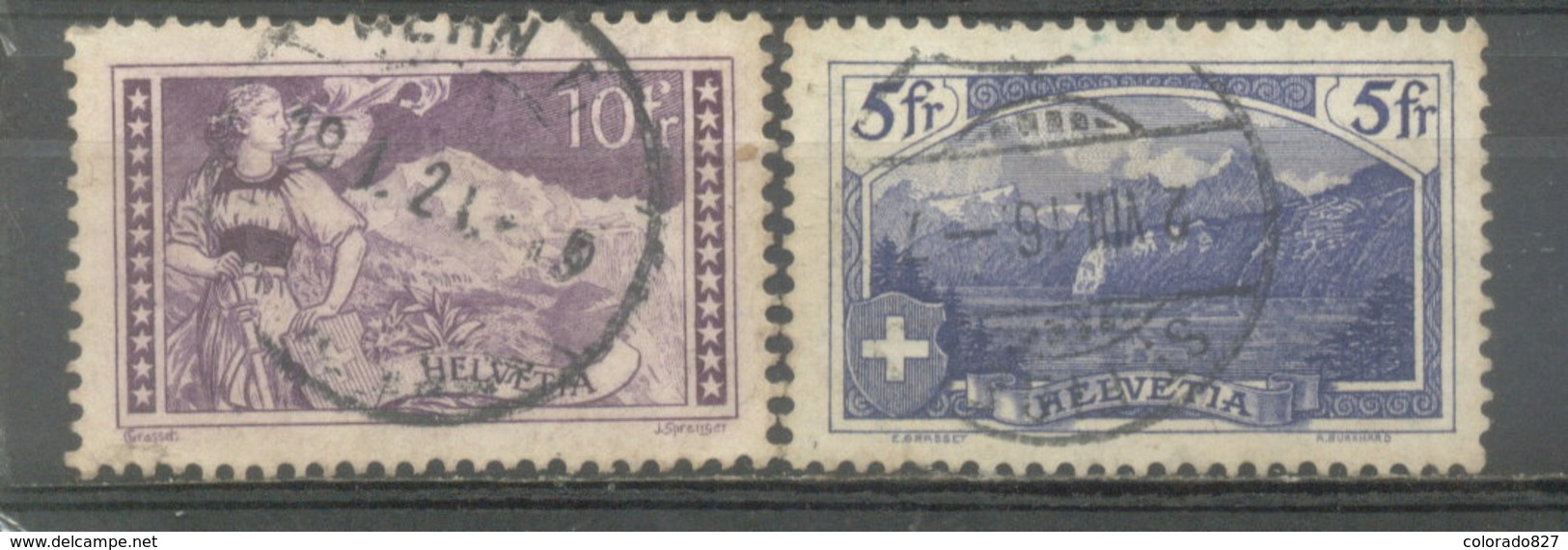 SUIZA - YVERT 143 - 144  (#1853) - Usados