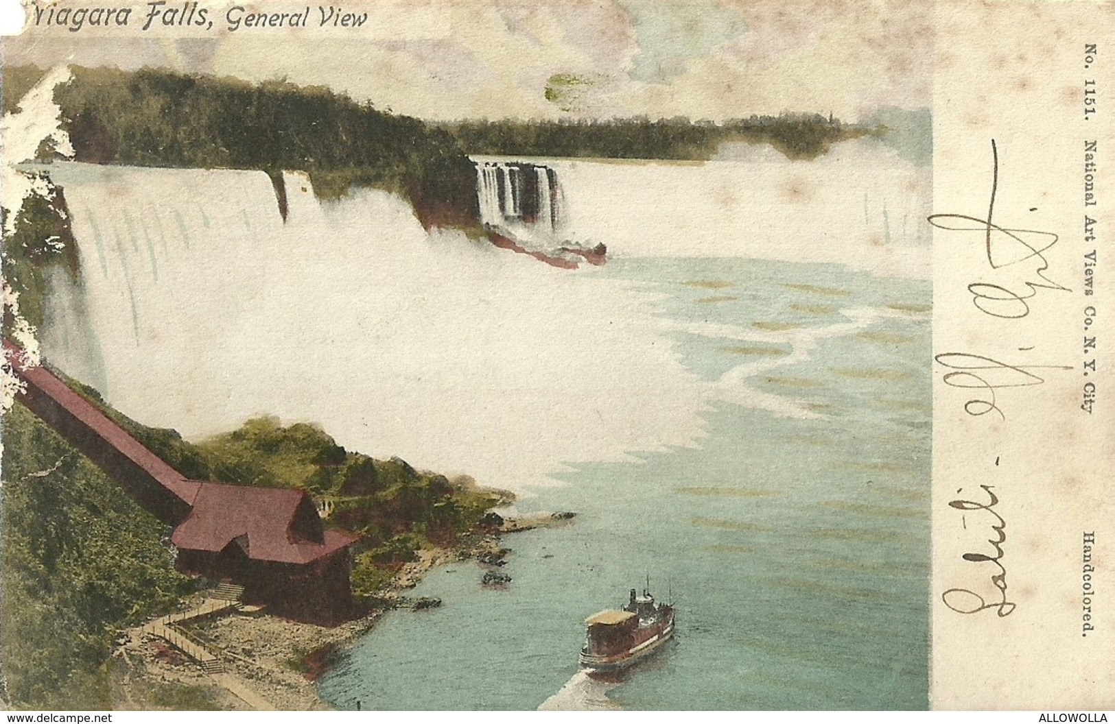 4644 " NIAGARA FALLS-GENERAL VIEW " -CART. ORIG. SPED. ALL'ING. ENRICO MARCHESI,-DIR. AMM. FIAT DAL 1899 ANNO DI FONDAZ - Buffalo