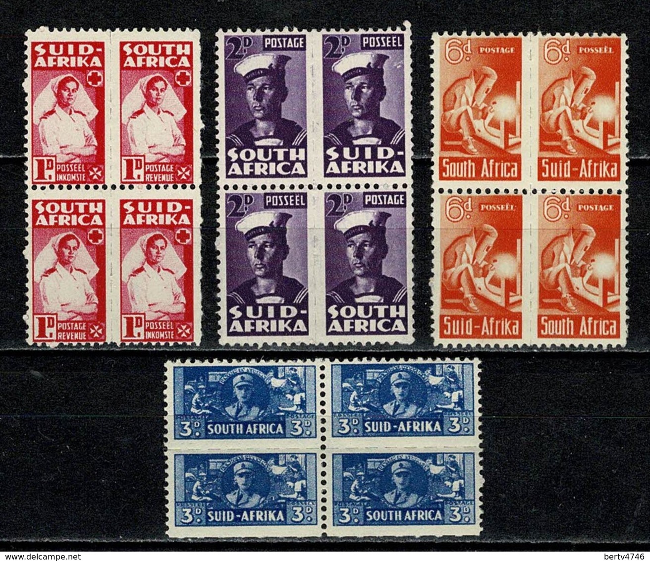 South Africa / Suid-Africa 1942/43 War Effort **  MNH (2 Scans) - Neufs