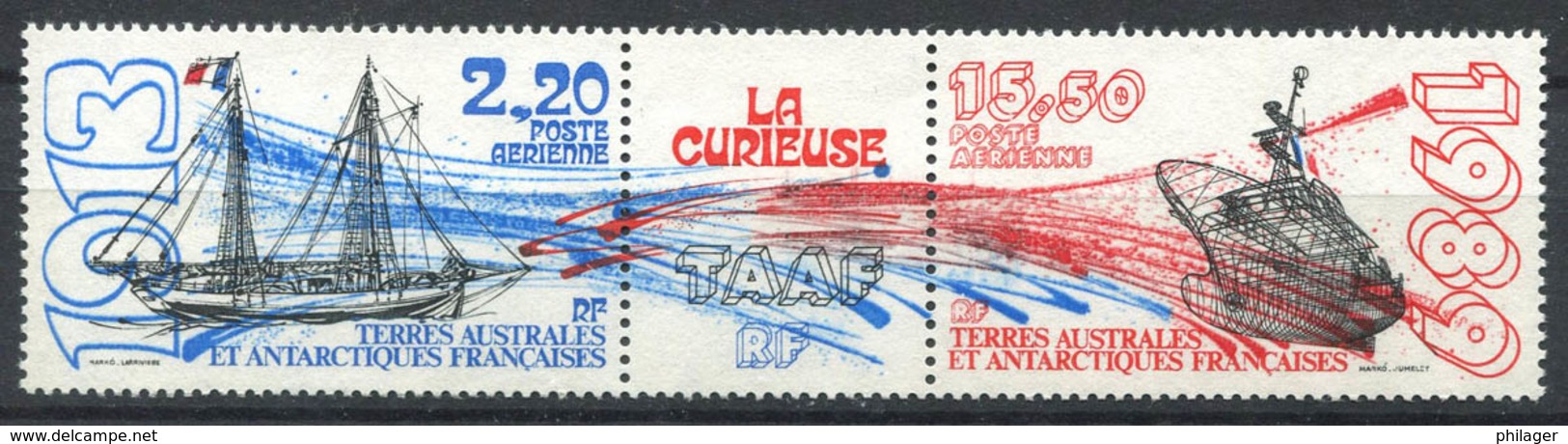 Französische Südliche Antarktis 1989 Mi. 252-253 Postfrisch 100% TAAF, Schiff - Airmail