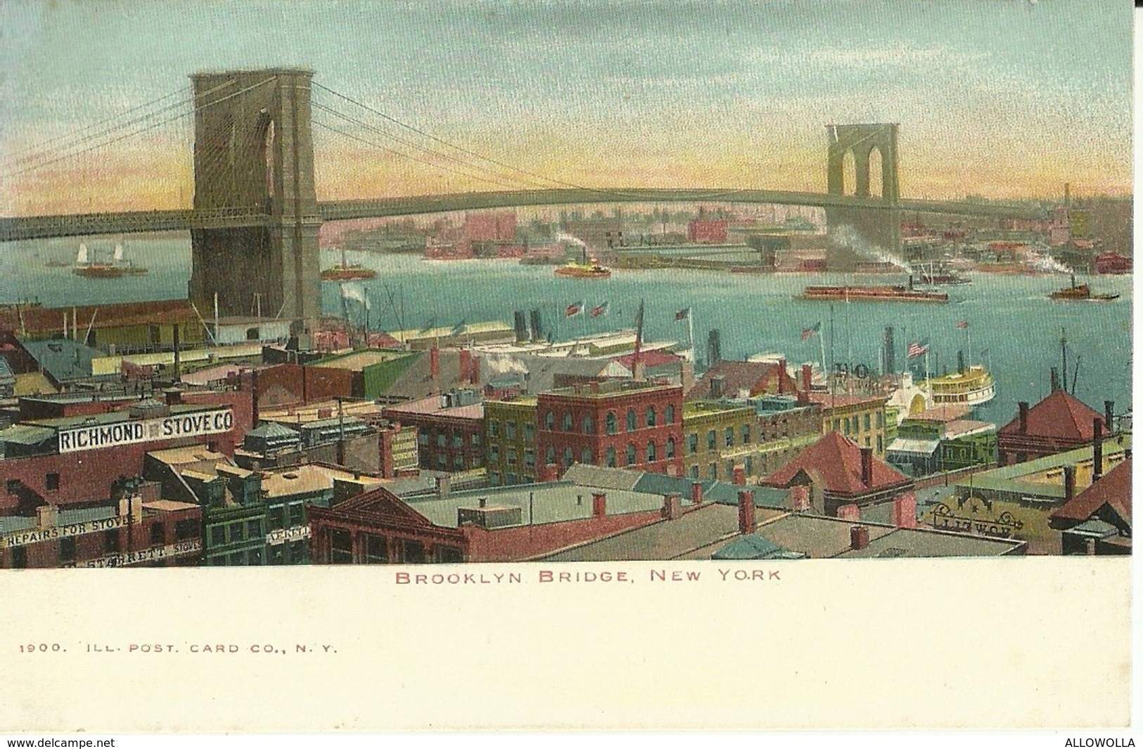 4650" BROOKLYN BRIDGE-NEW YORK " -CART. POST. ORIG. NON SPED. - Ponts & Tunnels