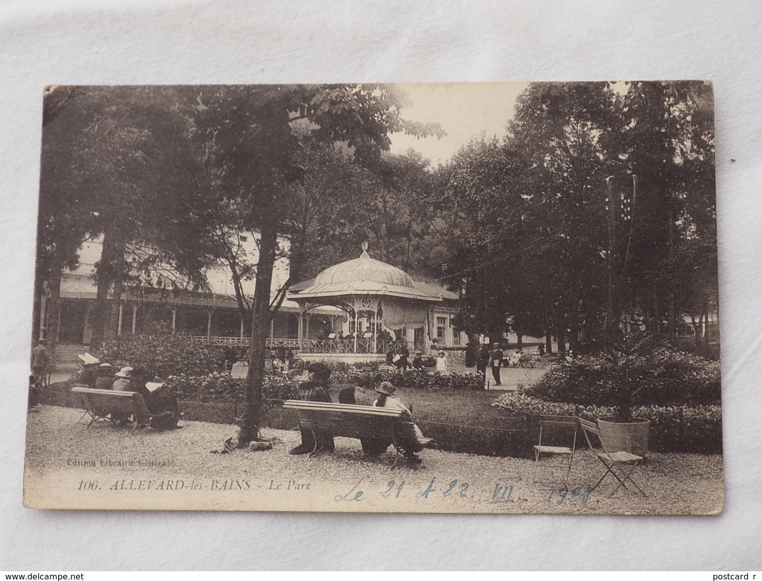 France Allevard Les Bains Le Parc 1928   A 198 - Allevard