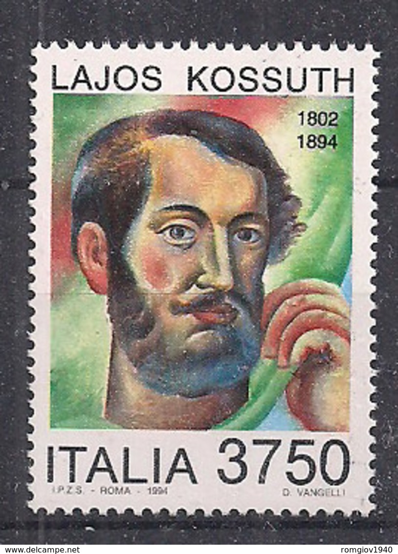 ITALIA  1994 LAJOS KOSSUTH SASS. 2104 MNH XF - 1991-00: Mint/hinged