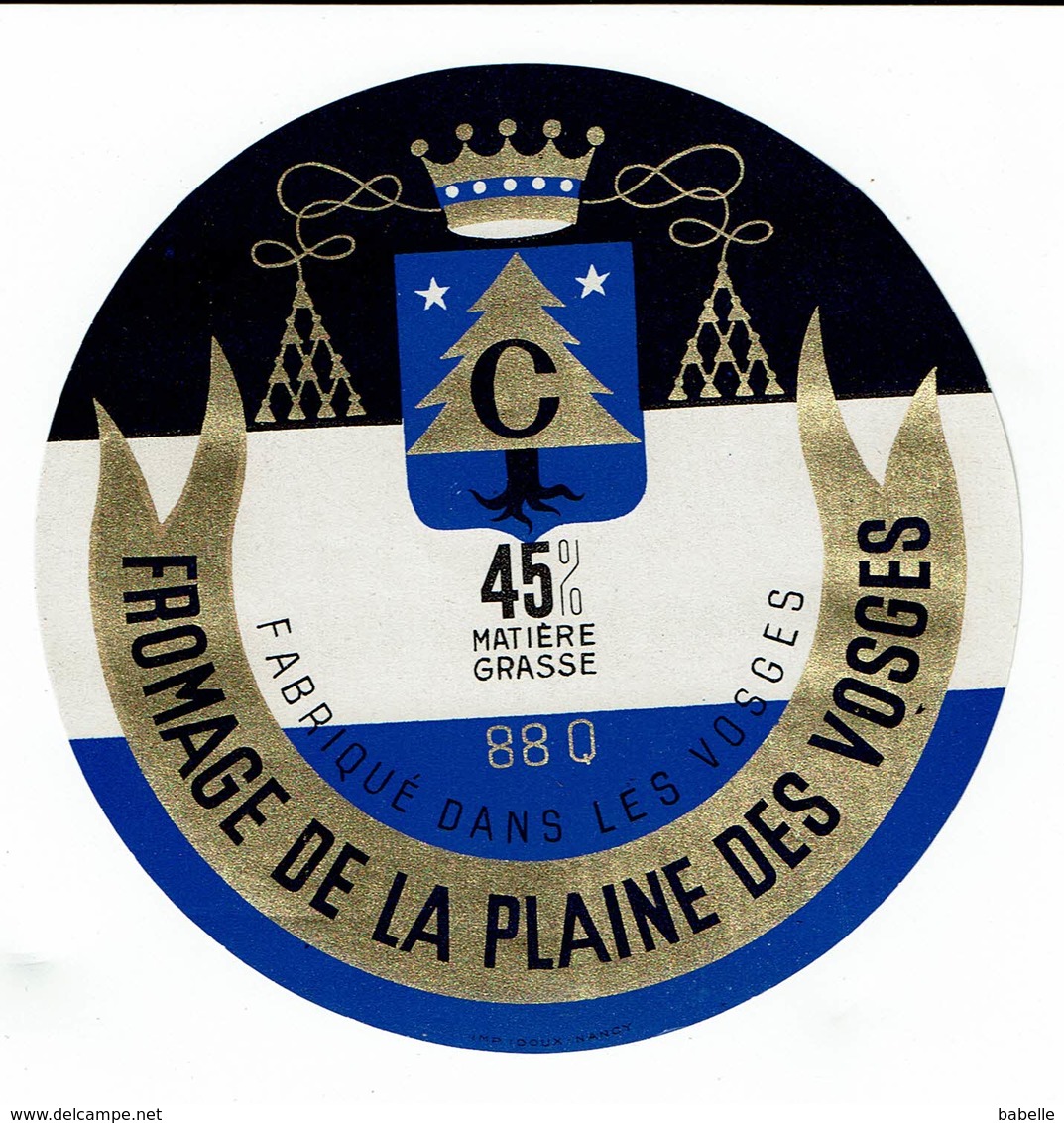 Et. Fromage De La Plaine Des Vosges - 45 % - Couronne - Fromage