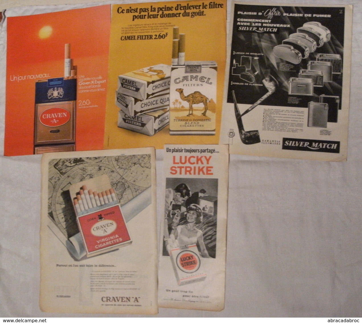 Pages Magazines Années 60/70 Theme Tabac - Materiel Du Fumeur - Advertising Items