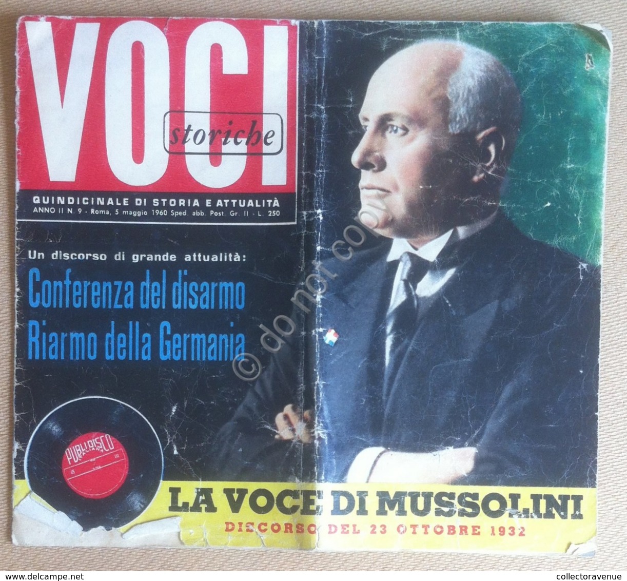 Rivista Voci Storiche - La Voce Di Mussolini - No Disco - 1960 - Non Classificati