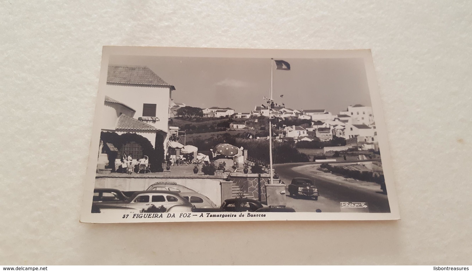 ANTIQUE PHOTO POSTCARD PORTUGAL FIGUEIRA DA FOZ - A TAMARGUEIRA DE BUARCOS CIRCULATED NO STAMP 1958 - Coimbra