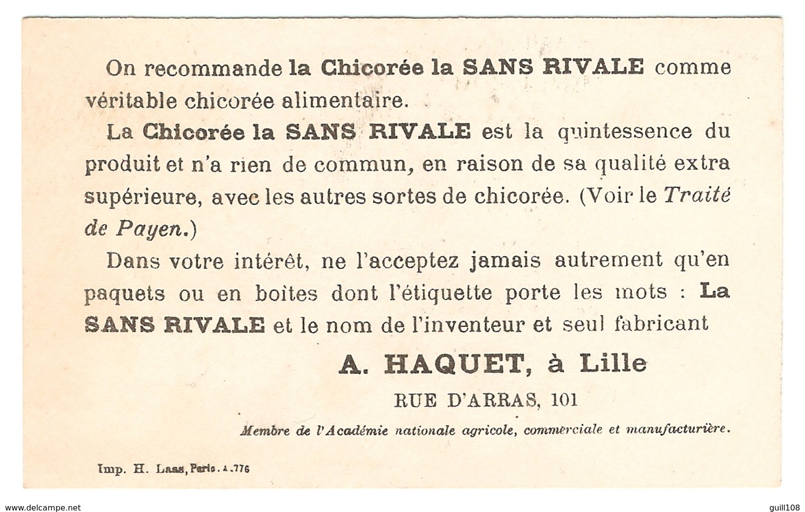 Chromo Dorée Chicorée Haquet Lille Imp. Laas Lycée Filles Emmaillottage Bébé Poupée Robe Victorian Trade Card Doll A25-3 - Tee & Kaffee