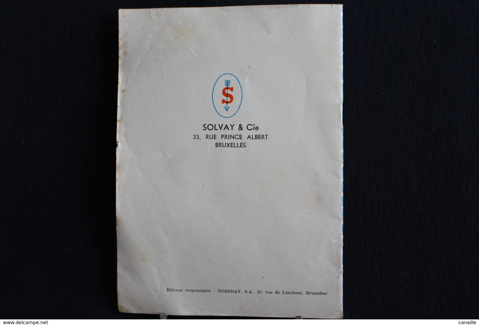 Publicités ( 9 ) - Dans La Série " Nos Objets Familiers" N° 25  La Soude Solvay - 16 Pages - Format 12,5 X17,5 - Cucina & Vini